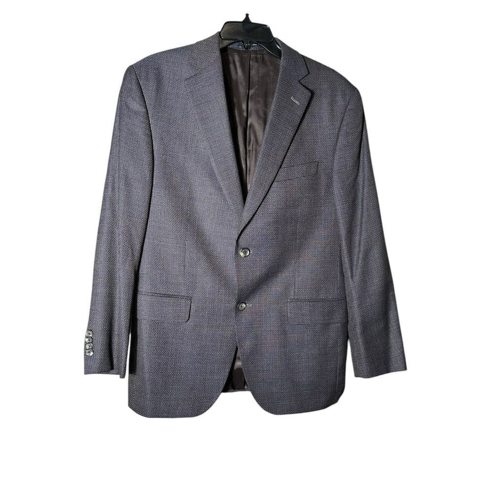 Daniel Cremieux‎ X Loro Piana Blazer Men's 40S Blue Plaid Wool Sport Coat #CD9-5
